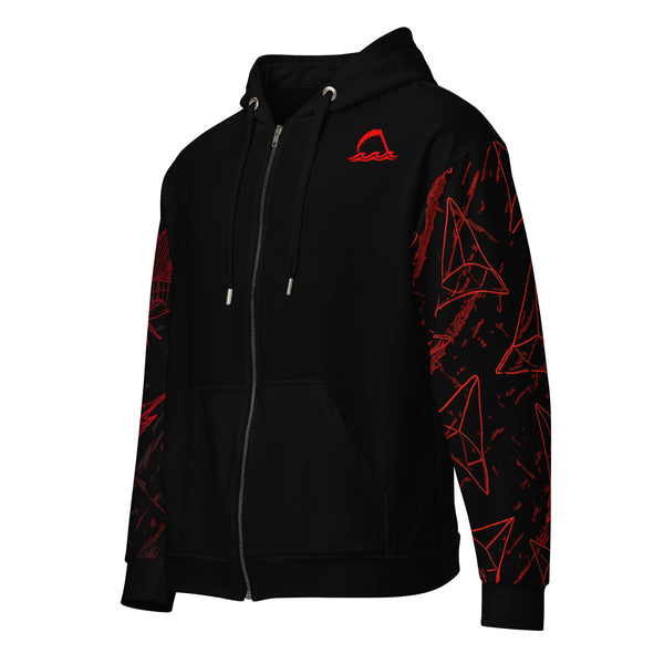 Unisex Zip Hoodie - Sailfish and Shark Teeth
