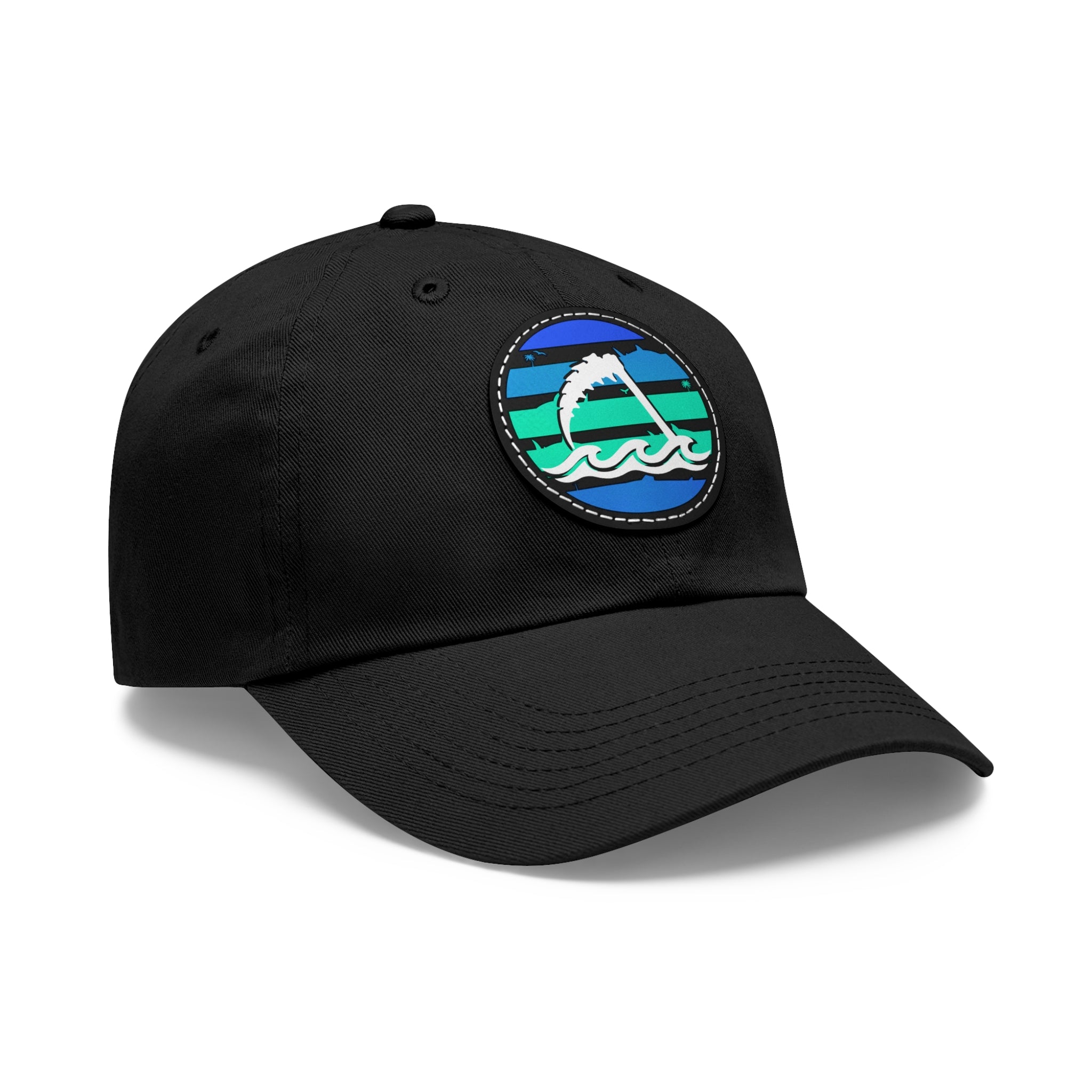 Circle Patch Hat - Sunset and Scythe Fin - Blue