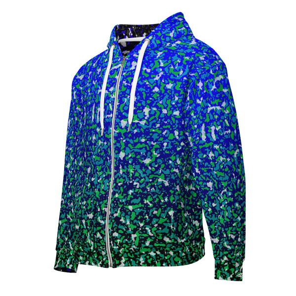 Unisex Zip Hoodie - Seaside Camo