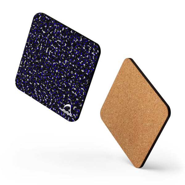Cork-Back Coaster - Midnight Blue