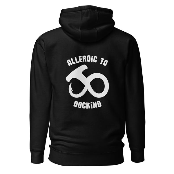 Premium Rugged Hoodie - Allergic to Docking (Dark)